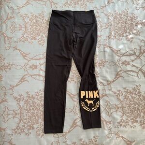 Victoria's Secret PINK Bling Active Cotton High Waist Full Length Legging Large